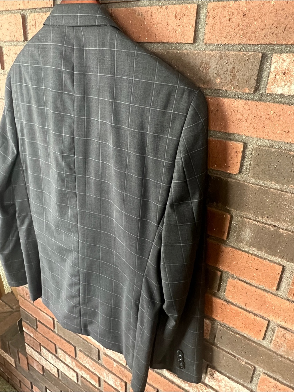 Michael Kors Charcoal Gray Windowpane Suit - Picture 13 of 14